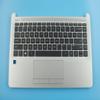 Bayjebu Replacement Parts for HP 340 348 G7 14.0" Palmrest Keyboard Bezel US Non-Backlit L81308-001 Silver view 1