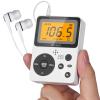 PRUNUS J-159 Pocket AM FM Radio Portable with Stereo Earphone, Gifts for Dad and Mom, Battery Operated Radio by 2 AAA,Manual Preset,Lock Key Radios,Sleep Timer,Mini Radios,Digital(No Speaker) view 1