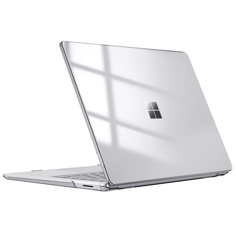 Fintie Case for 15 Inch Microsoft Surface Laptop 5 4 3 with Metal Keyboard (Model: 1872/1873/1953/1979) - Protective Slim Snap On Hard Shell Cover, Crystal Clear