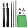 Doppy Green Screen Backdrop Stand Kit, 6.56 x 9.85ft Photography Background Support Stand with Carrying Bag for Photo Video Studio YouTube Streaming Equipment Video Gaming view 1