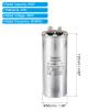PATIKIL 55uF 55MDF 450V AC Fan Start Capacitor, CBB65 Circular Run Capacitor for AC Motor Run Air Conditioner Cool Heat Pump Condenser Straight view 2