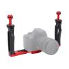 Dual Handle Tray Stabilizer Rig for for Balance Aluminium Tray Stabilizer Rig Diving Underwater Camera Housing Case Tray Mount view 4