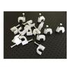 50pcs 25mm Round Steel Nail Cable Wire Wall Hanging Screw Clips Cable Clips view 1