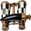2.5 Inch Opera Glasses Binoculars for Adults with Handle - Captain's Mother of Pearl Solid Brass Opera Glasses Binoculars-Pocket Size Handel Binoculars for Kids, Bird Watching, Hunting view 1