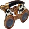 2.5 Inch Opera Glasses Binoculars for Adults with Handle - Captain's Mother of Pearl Solid Brass Opera Glasses Binoculars-Pocket Size Handel Binoculars for Kids, Bird Watching, Hunting view 2