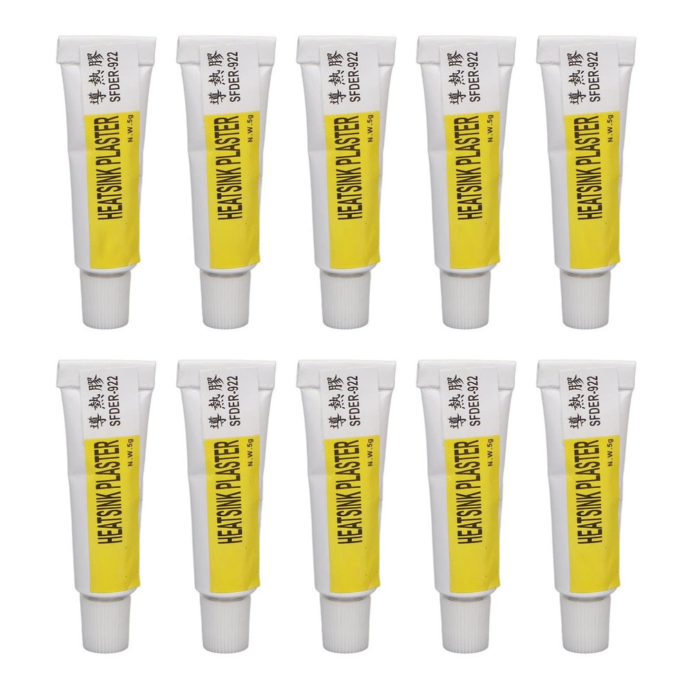10pcs Thermal Conductive Glue Each 5g 1.5MPA Strong Adhesion Thermal Compound Heatsink Plaster for LED GPU Graphics Card
