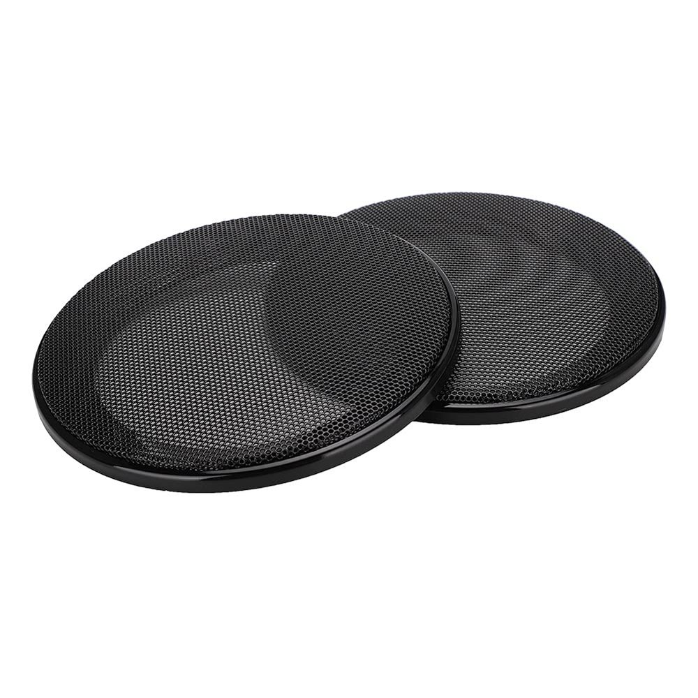 4 inch Speaker Grill Covers, Subwoofer Grille Steel Mesh Speaker Woofer Grill Guard Protector, 2 Pcs (Black+Black)