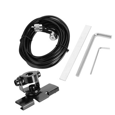 Car Antenna Lip Mount Bracket, Car Antenna Mount Bracket for Mobile Radio Car Clip Mount Trunk Lid/Hatchback/Door Mount