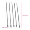 100Pcs Cable Tie Stainless Steel Hose Cable Tie Self Locking Set Kit Wire Management Accessory for Home Office Shed Garage (Type A) view 2