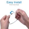 100Pcs Cable Tie Stainless Steel Hose Cable Tie Self Locking Set Kit Wire Management Accessory for Home Office Shed Garage (Type A) view 3