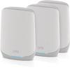 Netgear Orbi RBK763-100NAR AX5400 Tri-band WiFi 6 Mesh System, 5.4Gbps, Router and 2 Satellites (Renewed) view 1