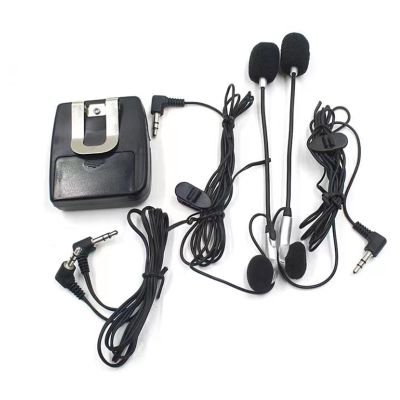 MOUDOAUER Motorcycle Helmet to Helmet Communicator System 2 Way Intercom Headset Motorcycle Walkie-Talkie Front & Rear MP3 Accessory