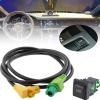 Black USB Car Switch Socket with Cable Accessory for RCD510 RCD310 for VW for Golf/for GTI/R MK5 MK6 for Jetta view 4