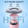 MOMOHO Mini Bluetooth Speaker Wireless Tiny Bluetooth Speaker with Built in Mic,TWS Portable for Travel Party Gift Outdoor Laptop (Pink) view 4