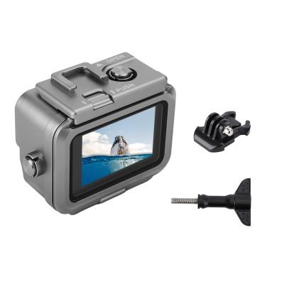 MOOKEENONE Aluminum Alloy Underwater Diving Waterproof Housing Case with 1/4 Screw Hole for GoPro 11/10/9 Black