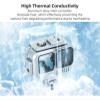 MOOKEENONE Aluminum Alloy Underwater Diving Waterproof Housing Case with 1/4 Screw Hole for GoPro 11/10/9 Black view 4