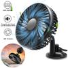 gofidin 12V/24V Mini Car Fan ABS Black Auto Single Head Fan USB Universal Car Fan Suction Cup 360 degree Cooling Fan view 4