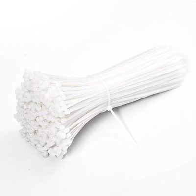 500PCS 8 inch zip ties clear, 40lb Strength, width 0.14 inches UV Resistant Strong Nylon Cable Ties,Nylon Cable Wire Ties,Heavy Duty White, for Indoor electrical ties,white zip ties