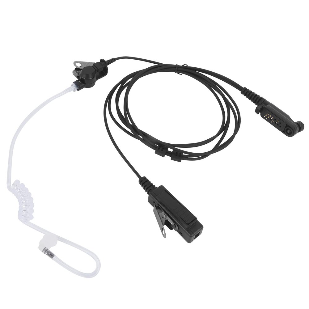 Pdflie HP602 Radio Accessories Earpiece Mic Ptt Surveillance Headset for Hytera HYT PD602 PD602i PD662 PD662i PD682i HP682 Digital Portable Walkie Talkies(Black,Wired)