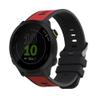 kwmobile Strap Compatible with Garmin Forerunner 55 Strap - Replacement Silicone Watch Band - Red/Black view 1