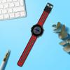 kwmobile Strap Compatible with Garmin Forerunner 55 Strap - Replacement Silicone Watch Band - Red/Black view 2