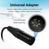 JUYODE Airbus 5 Pin XLR General Aviation Headset Adapter to GA Dual Plug Connector Pilot Aircraft Airplane PJ-068 PJ-055 Fixed Wing for Bose Headphones Converter Extension Cable view 2