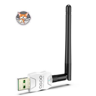 Class 1 Long Range Bluetooth Adapter for PC, QGOO USB Bluetooth Adapter for PC 5.3+EDR, Dongle Receiver Support Windows10/8.1/8/7white-072