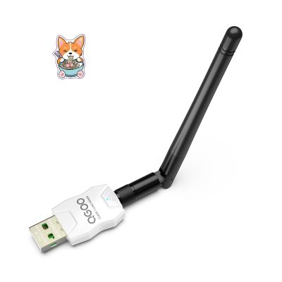 Class 1 Long Range Bluetooth Adapter for PC, QGOO USB Bluetooth Adapter for PC 5.3+EDR, Dongle Receiver Support Windows10/8.1/8/7white-023