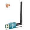 Class 1 Long Range Bluetooth Adapter for PC, QGOO USB Bluetooth Adapter for PC 5.3+EDR, Dongle Receiver Support Windows10/8.1/8/7green-016 view 1