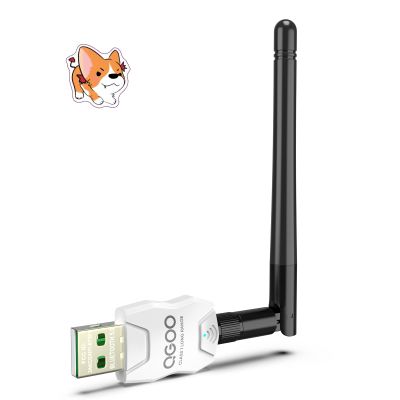 Class 1 Long Range Bluetooth Adapter for PC, QGOO USB Bluetooth Adapter for PC 5.3+EDR, Dongle Receiver Support Windows10/8.1/8/7white-035