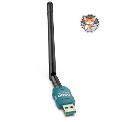 Class 1 Long Range Bluetooth Adapter for PC, QGOO USB Bluetooth Adapter for PC 5.3+EDR, Dongle Receiver Support Windows10/8.1/8/7green-058