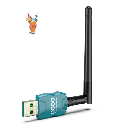 Class 1 Long Range Bluetooth Adapter for PC, QGOO USB Bluetooth Adapter for PC 5.3+EDR, Dongle Receiver Support Windows10/8.1/8/7green-219