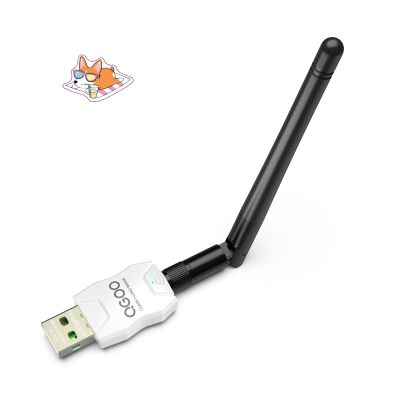 Class 1 Long Range Bluetooth Adapter for PC, QGOO USB Bluetooth Adapter for PC 5.3+EDR, Dongle Receiver Support Windows10/8.1/8/7white-067