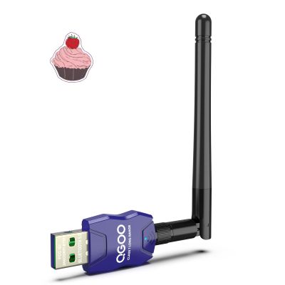 Class 1 Long Range Bluetooth Adapter for PC, QGOO USB Bluetooth Adapter for PC 5.3+EDR, Dongle Receiver Support Windows10/8.1/8/7blue-131