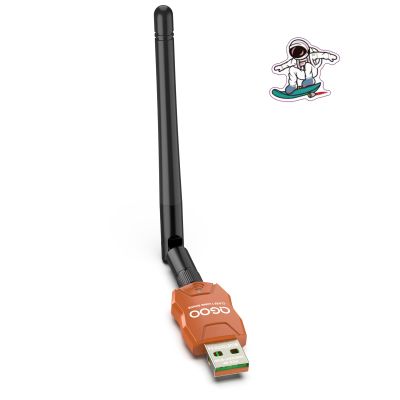 Class 1 Long Range Bluetooth Adapter for PC, QGOO USB Bluetooth Adapter for PC 5.3+EDR, Dongle Receiver Support Windows10/8.1/8/7orange-091