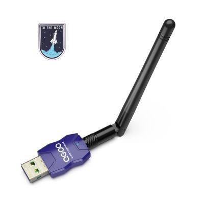 Class 1 Long Range Bluetooth Adapter for PC, QGOO USB Bluetooth Adapter for PC 5.3+EDR, Dongle hReceiver Support Windows10/8.1/8/7blue-106