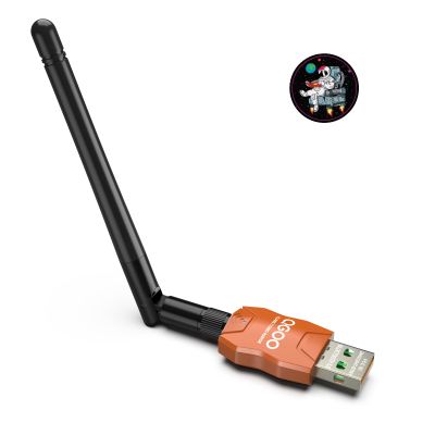 Class 1 Long Range Bluetooth Adapter for PC, QGOO USB Bluetooth Adapter for PC 5.3+EDR, Dongle Receiver Support Windows10/8.1/8/7orange-122