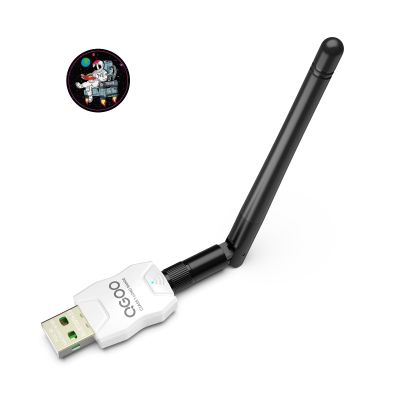 Class 1 Long Range Bluetooth Adapter for PC, QGOO USB Bluetooth Adapter for PC 5.3+EDR, Dongle Receiver Support Windows10/8.1/8/7white-121