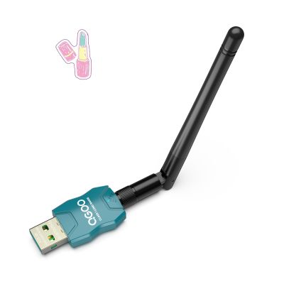 Class 1 Long Range Bluetooth Adapter for PC, QGOO USB Bluetooth Adapter for PC 5.3+EDR, Dongle Receiver Support Windows10/8.1/8/7green-215