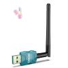 Class 1 Long Range Bluetooth Adapter for PC, QGOO USB Bluetooth Adapter for PC 5.3+EDR, Dongle Receiver Support Windows10/8.1/8/7green-214 view 1