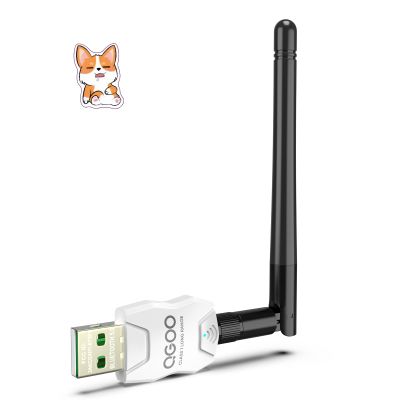 Class 1 Long Range Bluetooth Adapter for PC, QGOO USB Bluetooth Adapter for PC 5.3+EDR, Dongle Receiver Support Windows10/8.1/8/7white-012