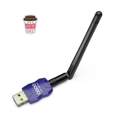 Class 1 Long Range Bluetooth Adapter for PC, QGOO USB Bluetooth Adapter for PC 5.3+EDR, Dongle Receiver Support Windows10/8.1/8/7blue-137