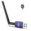 Class 1 Long Range Bluetooth Adapter for PC, QGOO USB Bluetooth Adapter for PC 5.3+EDR, Dongle Receiver Support Windows10/8.1/8/7blue-098 view 1