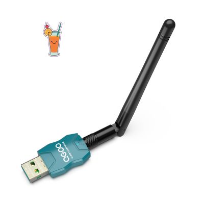 Class 1 Long Range Bluetooth Adapter for PC, QGOO USB Bluetooth Adapter for PC 5.3+EDR, Dongle Receiver Support Windows10/8.1/8/7green-220