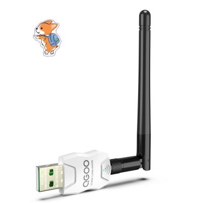 Class 1 Long Range Bluetooth Adapter for PC, QGOO USB Bluetooth Adapter for PC 5.3+EDR, Dongle Receiver Support Windows10/8.1/8/7white-040