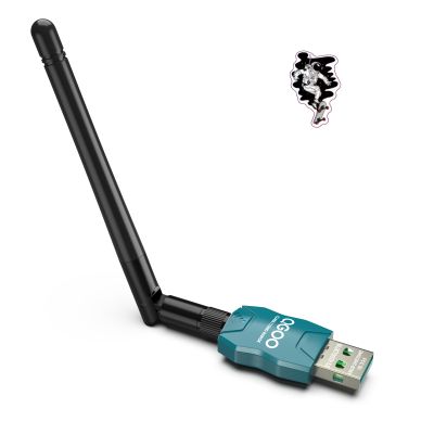Class 1 Long Range Bluetooth Adapter for PC, QGOO USB Bluetooth Adapter for PC 5.3+EDR, Dongle Receiver Support Windows10/8.1/8/7green-102