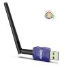 Class 1 Long Range Bluetooth Adapter for PC, QGOO USB Bluetooth Adapter for PC 5.3+EDR, Dongle Receiver Support Windows10/8.1/8/7blue-145 view 1