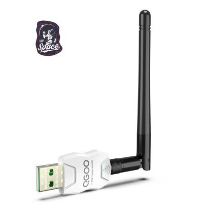 Class 1 Long Range Bluetooth Adapter for PC, QGOO USB Bluetooth Adapter for PC 5.3+EDR, Dongle Receiver Support Windows10/8.1/8/7white-211