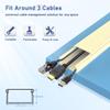 Cord Cover Wall Raceway Kit - 157" Cable Concealer, Wire Hiders for TV Wall Mounting and Wire Management, Beige view 2