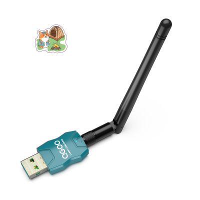 Class 1 Long Range Bluetooth Adapter for PC, QGOO USB Bluetooth Adapter for PC 5.3+EDR, Dongle Receiver Support Windows10/8.1/8/7green-029